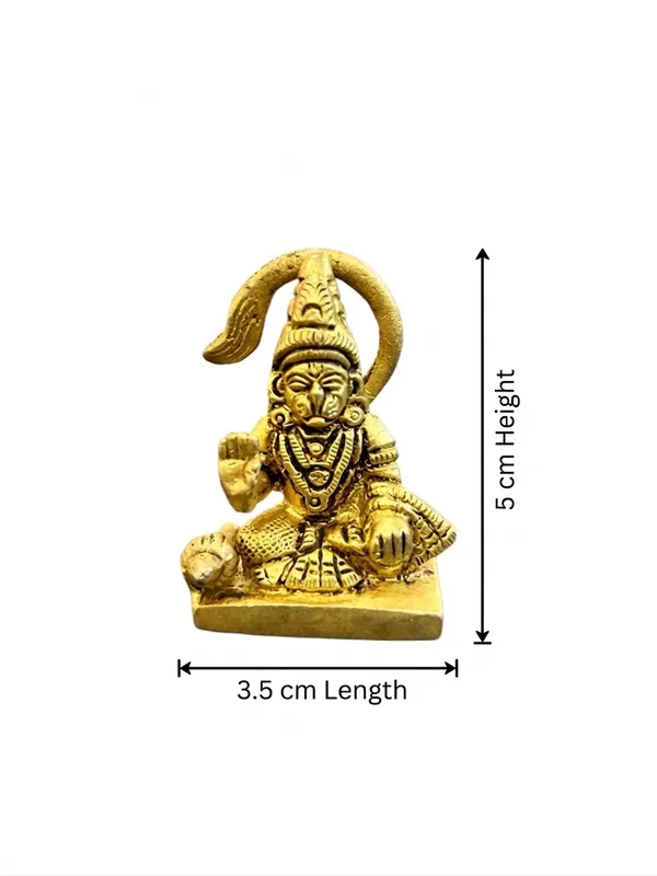 Gold_Tone_Hanuman_Idol_for_Home_Temple