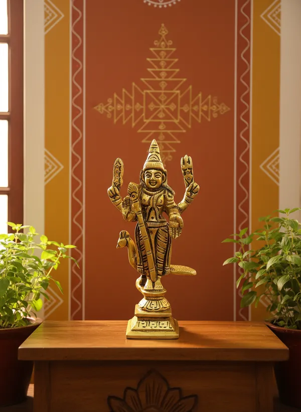 Gold_Tone_Lord_Murugan_Figurine