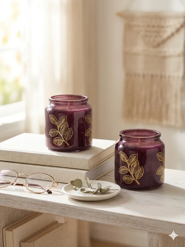 Glass_Decorative_Leaf_Print_Candle_Jars_Set_of_2