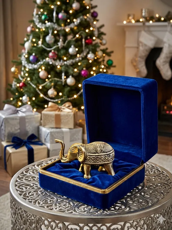 Gold_Finish_Ornate_Elephant_Figurine