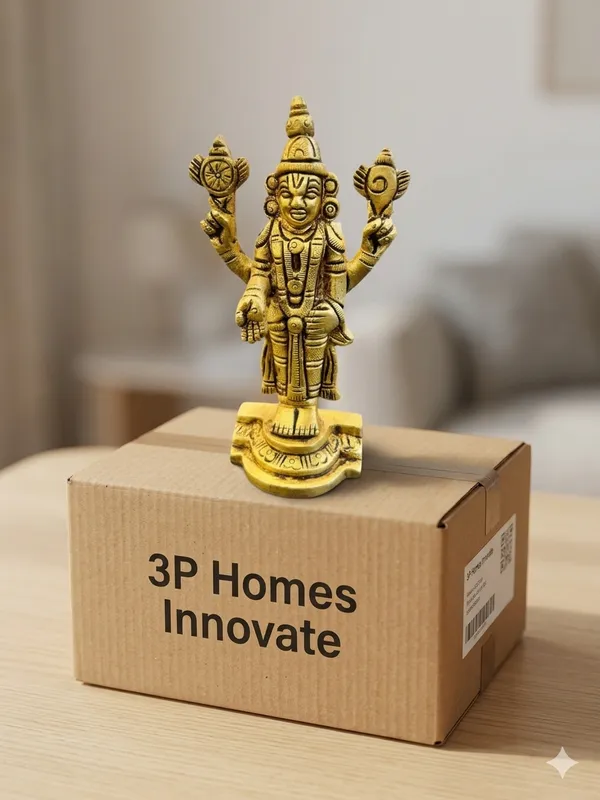 Gold_Tone_Four_Armed_Deity_Idol