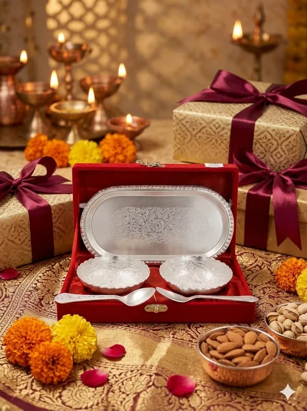 Silver-Tone_Traditional_Floral_Pooja_Thali_Set