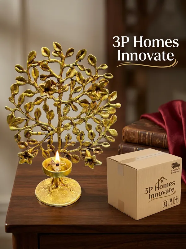Golden_Tree_Design_Decorative_Diya_Holder