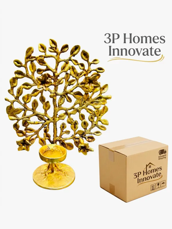 Golden_Tree_Design_Decorative_Diya_Holder