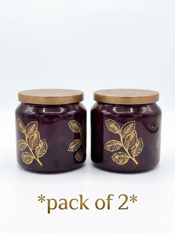 Glass_Decorative_Leaf_Print_Candle_Jars_Set_of_2