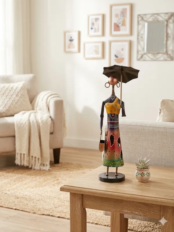 Metal_Lady_With_Umbrella_Decorative_Showpiece