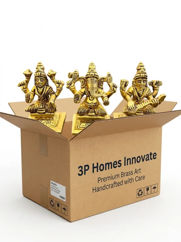 Gold_Tone_Hindu_Deity_Idol_Set