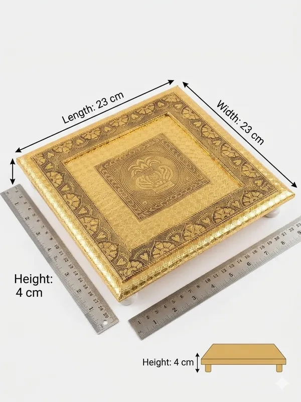 Gold_Tone_Traditional_Embossed_Pooja_Chowki
