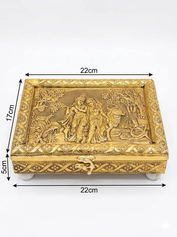 Gold_Traditional_Radha_Krishna_Embossed_Decorative_Box