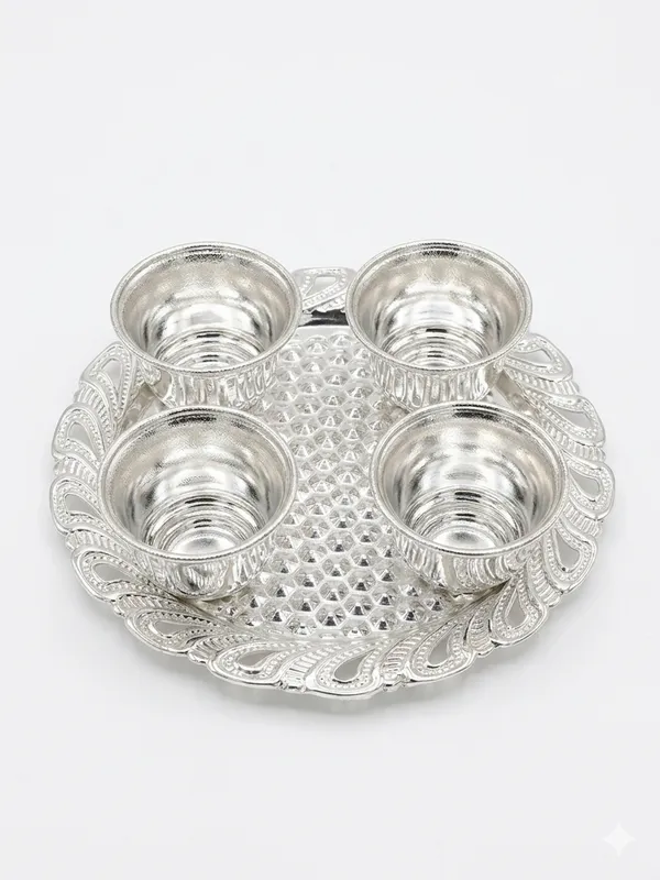 Pure_German_Silver_4_Kumkum_Platter_(Pack_of_1)