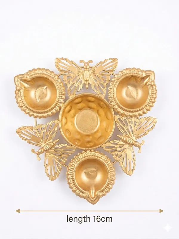 Gold-Tone_Butterfly_Design_Decorative_Diya_Holder