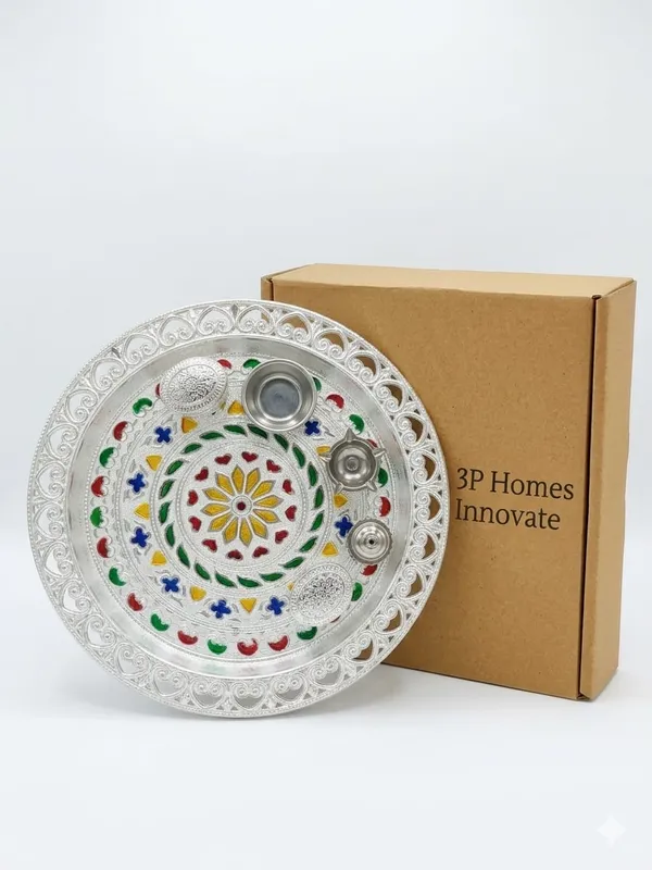 Metal_Festive_Floral_Pooja_Thali_Set