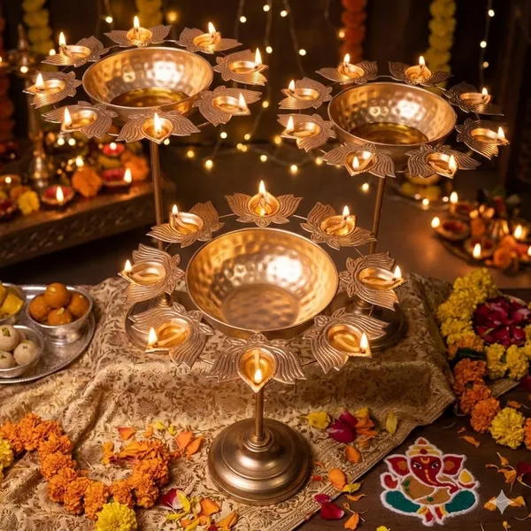 Metallic_Traditional_Lotus_Diya_Stand