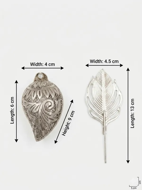 Silver_Tone_Leaf_Bookmark_And_Ornate_Trinket_Box_Set