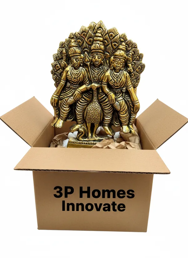 Gold_Tone_Religious_Peacock_Motif_Idol