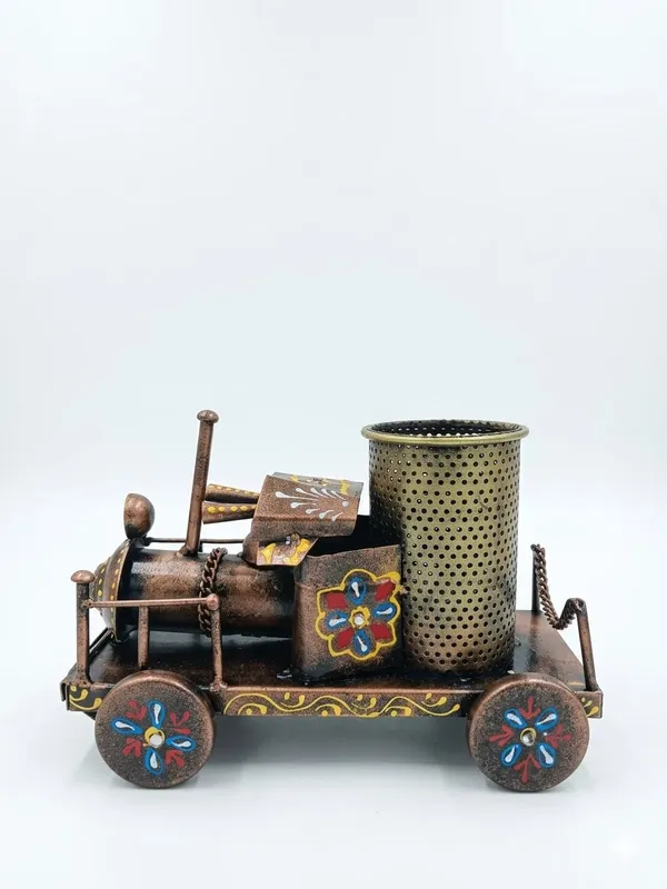 Metal_Train_Design_Pen_Holder