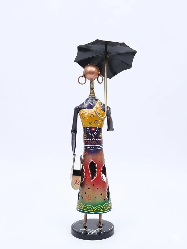 Metal_Lady_With_Umbrella_Decorative_Showpiece