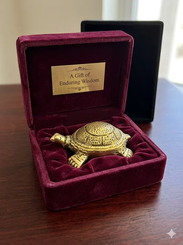 Gold_Tone_Detailed_Turtle_Decorative_Figurine