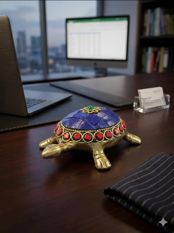 Gold_Tone_Turtle_Decorative_Figurine