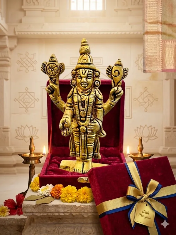Gold_Tone_Four_Armed_Deity_Idol