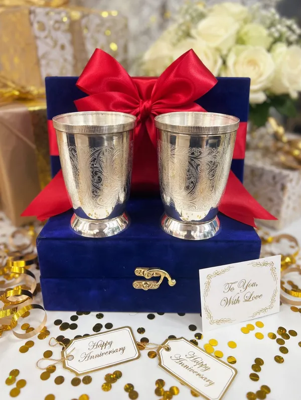 Metal_Wedding_Floral_Engraved_Goblet_Set