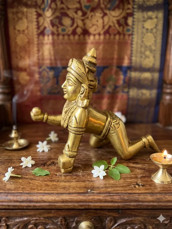 Golden_Finish_Bal_Krishna_Crawling_Idol