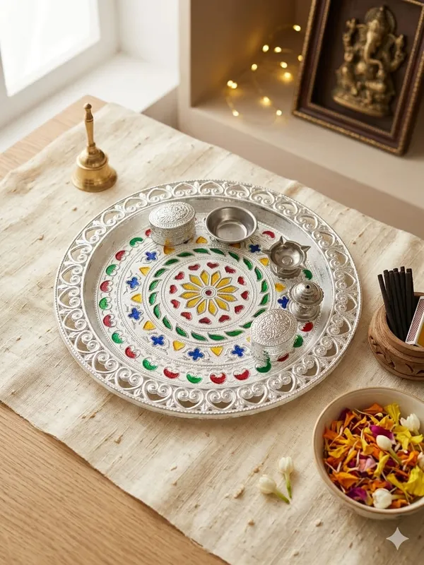 Metal_Festive_Floral_Pooja_Thali_Set