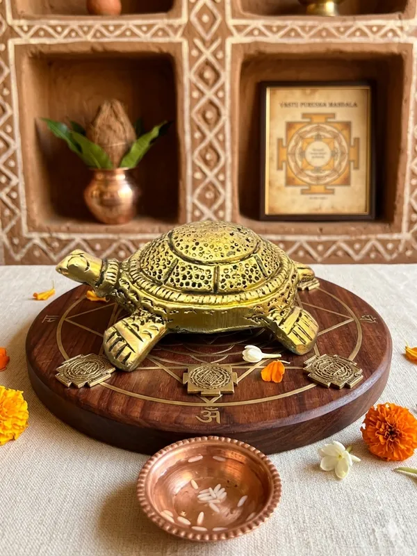 Gold_Tone_Detailed_Turtle_Decorative_Figurine