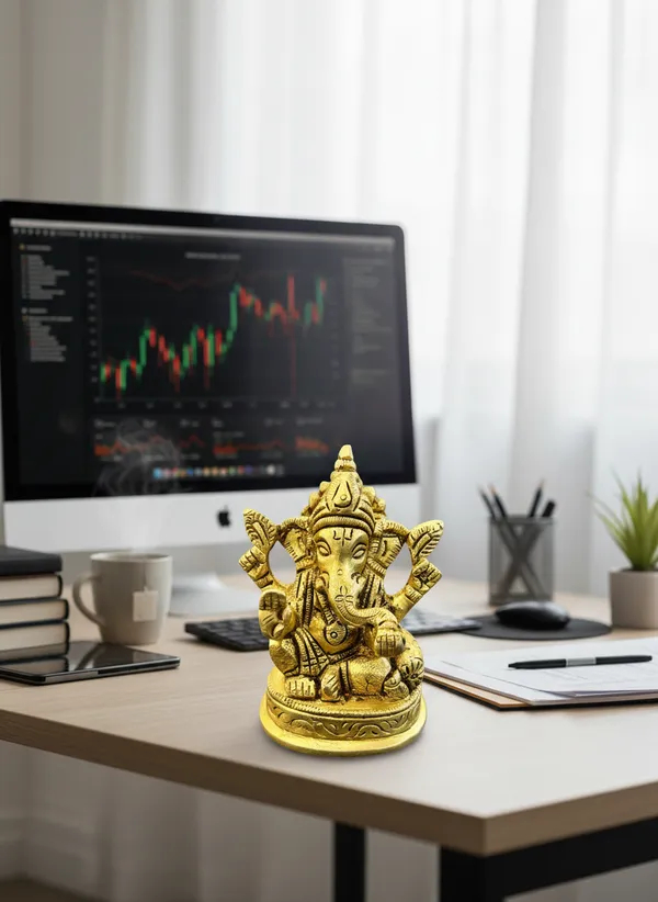 Gold_Finish_Traditional_Ganesha_Idol