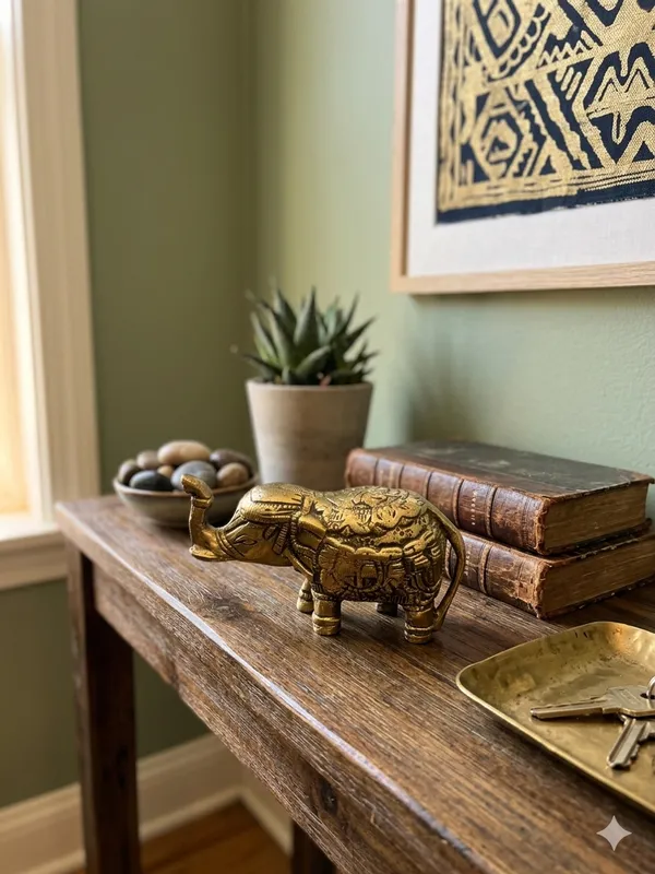 Gold_Tone_Ornate_Elephant_Decorative_Showpiece