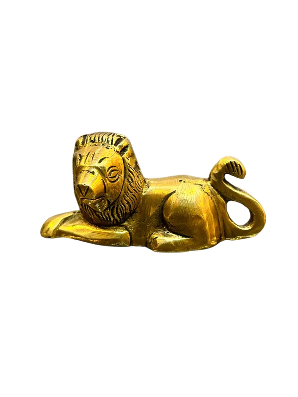 Gold_Finish_Resting_Lion_Decorative_Showpiece
