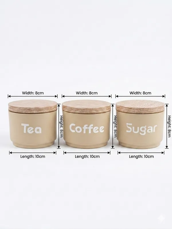 Beige_Tea_Coffee_Sugar_Container_Set_With_Wood-Effect_Lids