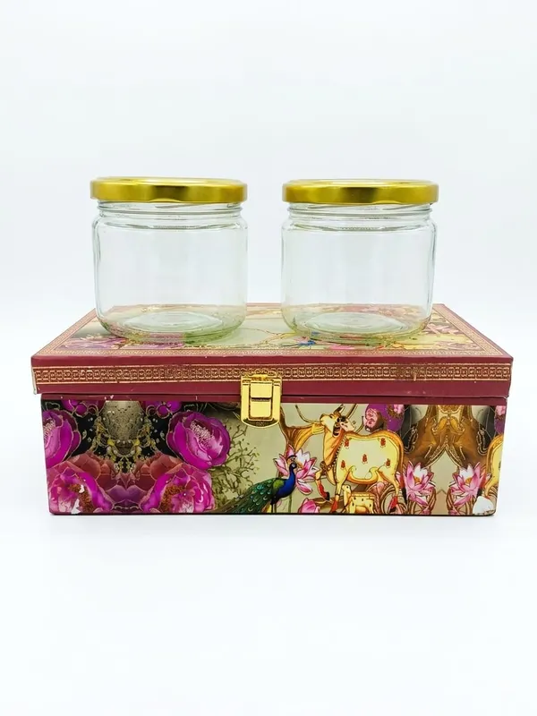 Glass_Floral_Printed_Two-Piece_Storage_Jar_Set