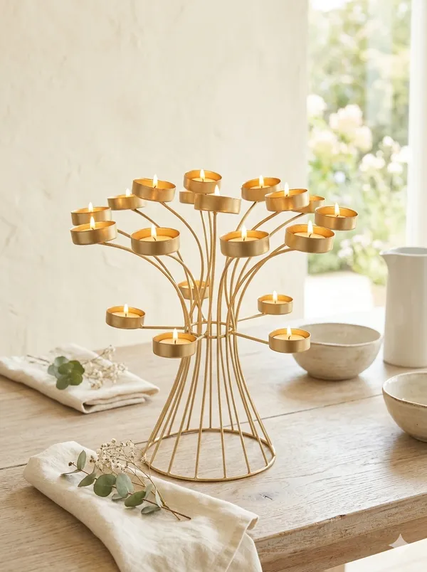 Metal_Tree_Style_Tealight_Candle_Holder