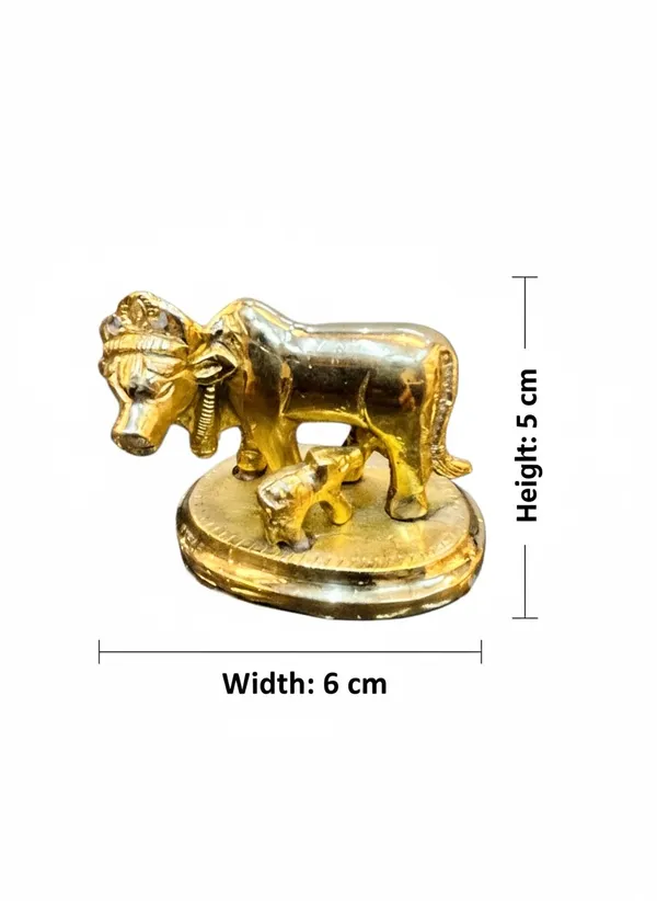 Gold-Tone_Religious_Cow_And_Calf_Figurine