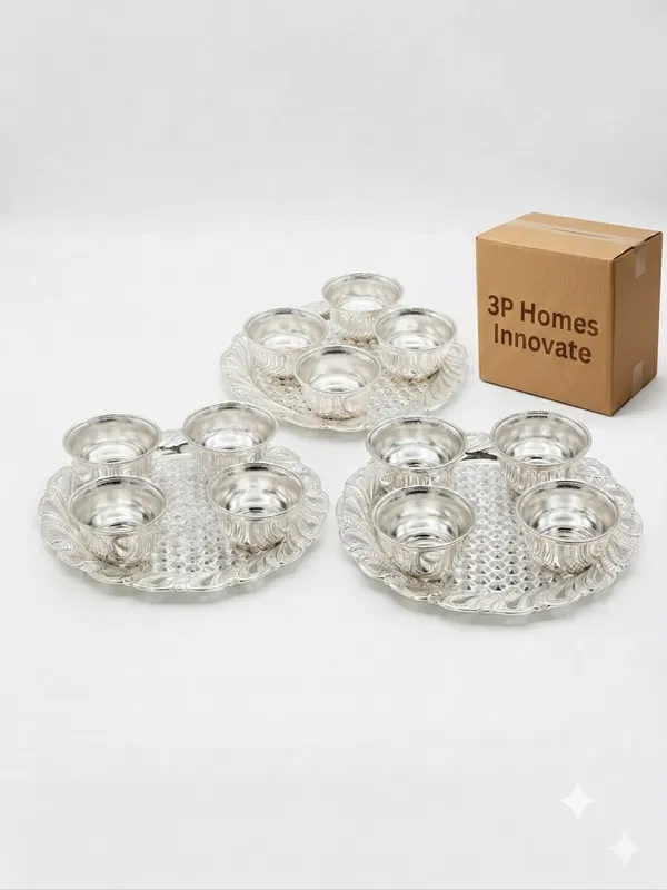 Pure_German_Silver_4_Kumkum_Platter_(Pack_of_3)