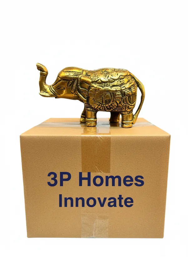 Gold_Tone_Ornate_Elephant_Decorative_Showpiece