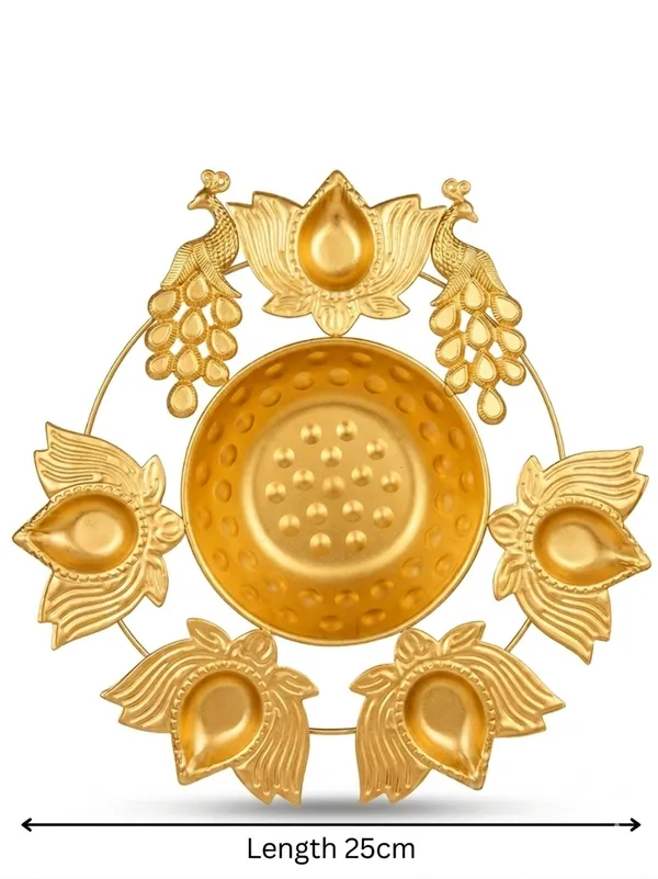 Gold_Tone_Peacock_Diya_Festive_Wall_Decor