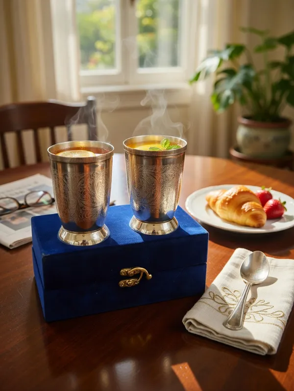 Metal_Wedding_Floral_Engraved_Goblet_Set
