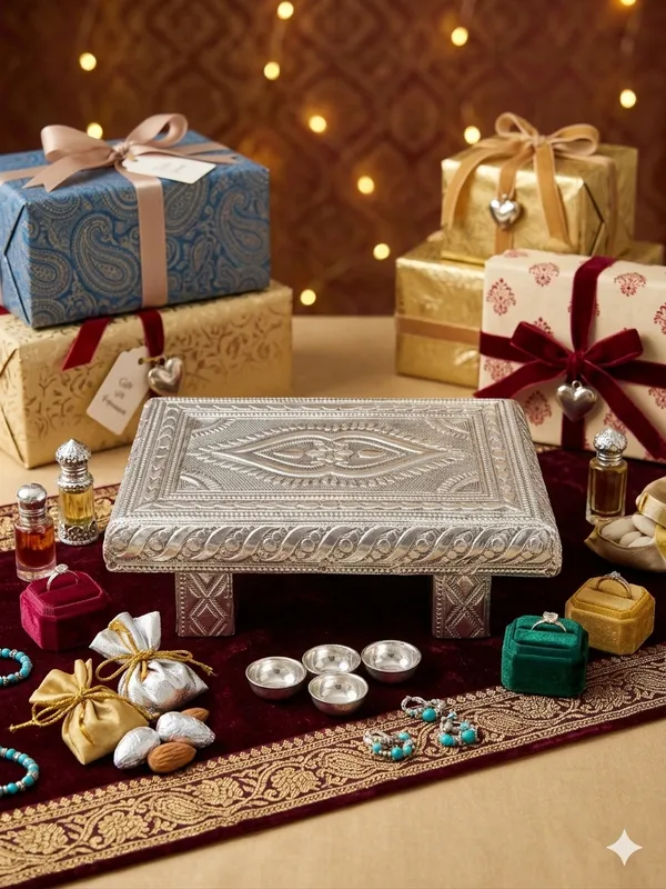 Silver_Tone_Ornate_Embossed_Pooja_Chowki
