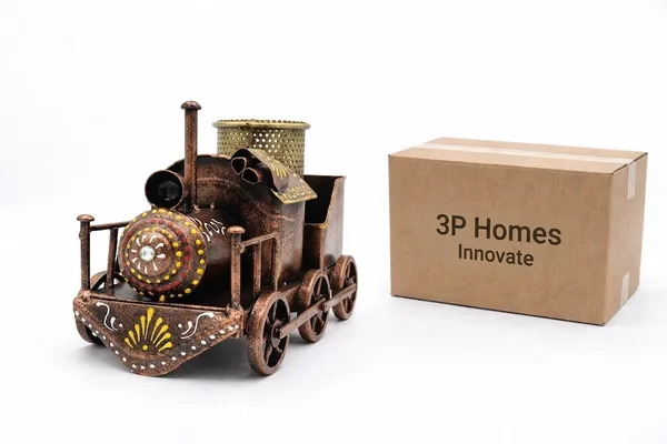 Metal_Train_Design_Pen_Holder