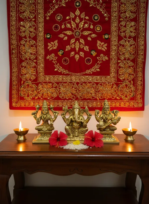 Gold_Tone_Hindu_Deity_Idol_Set