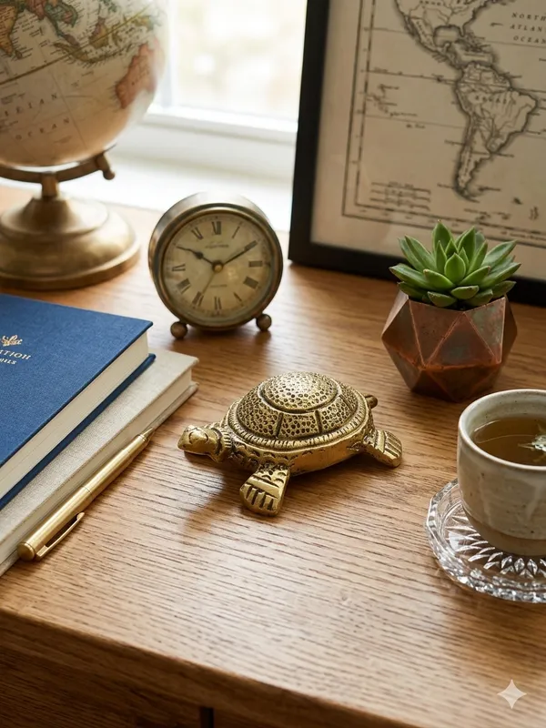 Gold_Tone_Detailed_Turtle_Decorative_Figurine