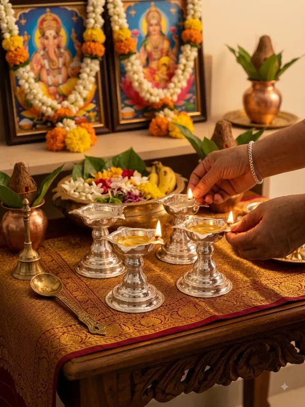 Deepam_Stand_2pc_Set_(Pack_of_2)_-_Pure_German_Silver