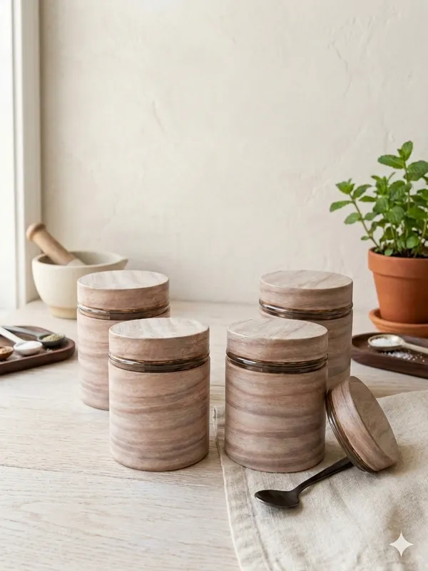 Marble_Finish_Round_Storage_Jar_Set_With_Wooden_Lids
