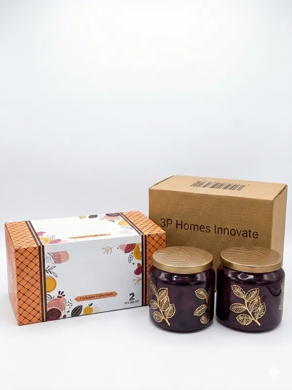 Glass_Decorative_Leaf_Print_Candle_Jars_Set_of_2