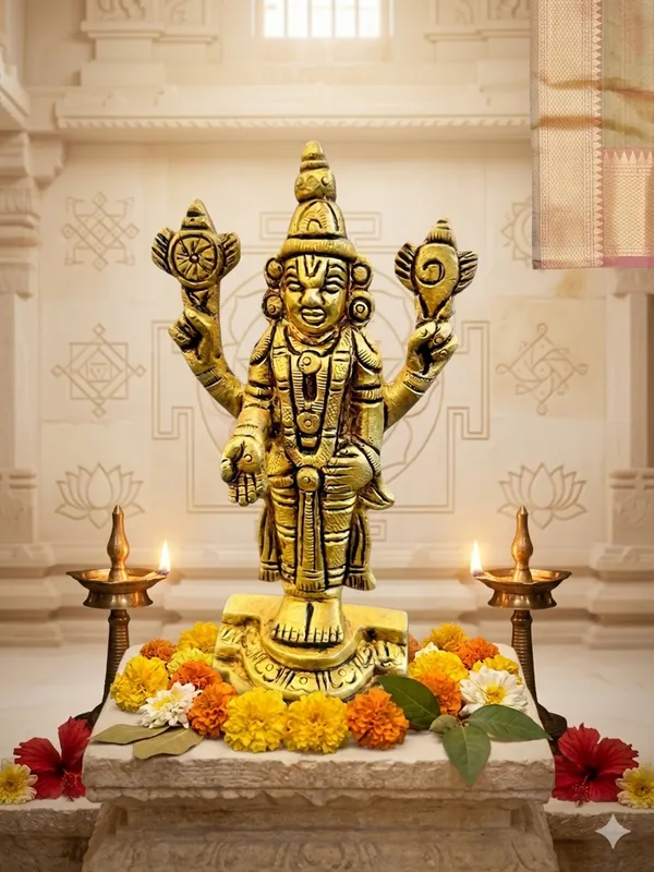 Gold_Tone_Four_Armed_Deity_Idol