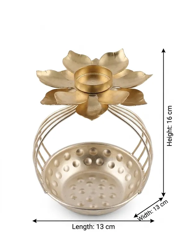 Metallic_Lotus_Flower_Tealight_Candle_Holder