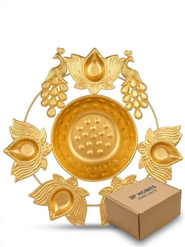 Gold_Tone_Peacock_Diya_Festive_Wall_Decor