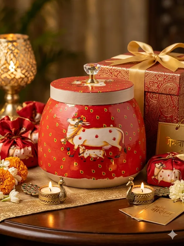 Ceramic_Red_Animal_Motif_Lidded_Storage_Jar